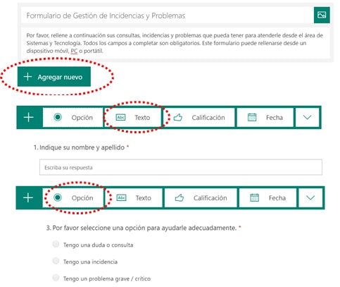 Crear un formulario con Power Automate