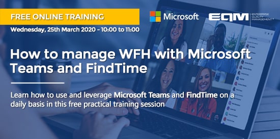 Webinar EQM sobre Microsoft Teams y FindTime