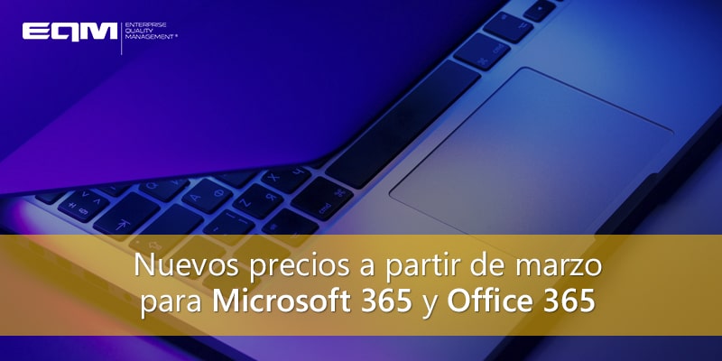 Nuevas tarifas de Microsoft 365